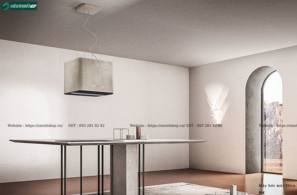 Máy hút mùi Elica PIX (Đảo, treo độc lập - Made in Italy)