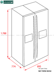 Tủ lạnh Teka RLF 74925 SS EU (Side by side đứng độc lập)