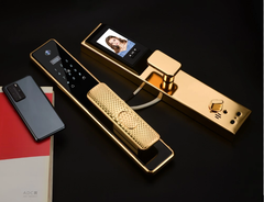 Khóa điện tử Hubert cửa gỗ HB CG99 Gold 24K
