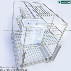 Kệ dao thớt Sevilla GTN-25 / GTN-30 / GTN-35 / GTN-40 (Inox nan tròn phủ Nano)