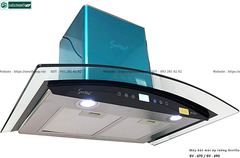 Máy hút mùi Sevilla SV - 670 / SV - 690 (Áp tường - Kính cong)
