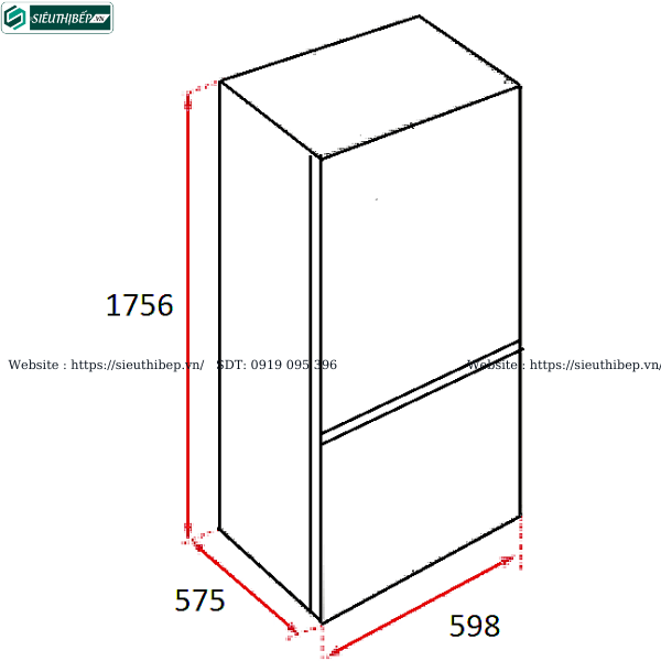 Tủ lạnh Electrolux UltimateTaste 300 - EBB3742K-A (Ngăn đá dưới - 335 lít)