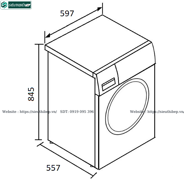 Máy giặt độc lập Fagor 3FE - 8514 (8Kg)