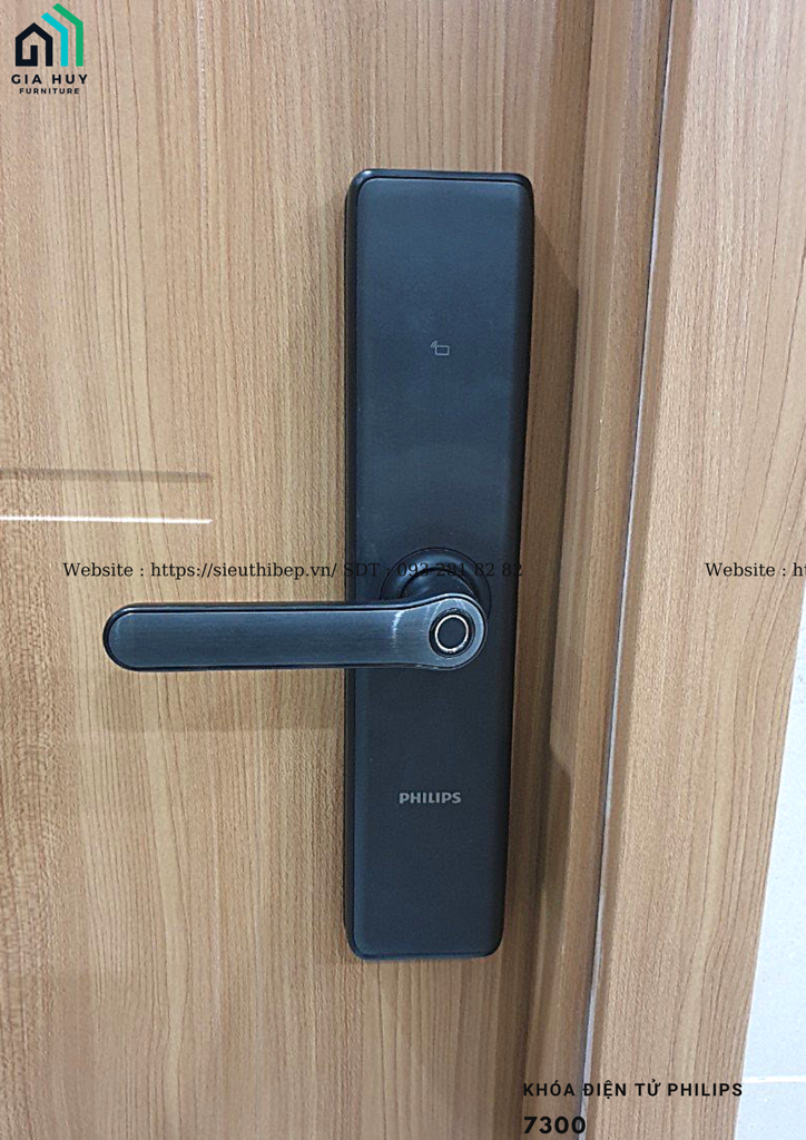 Khóa điện tử Philips 7300 (Mở khóa bằng Bluetooth thông minh)