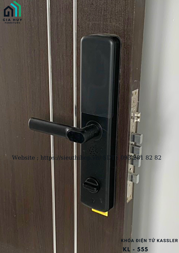 Khóa điện tử Kassler KL - 555 mở khóa bằng APP điện thoại thông minh