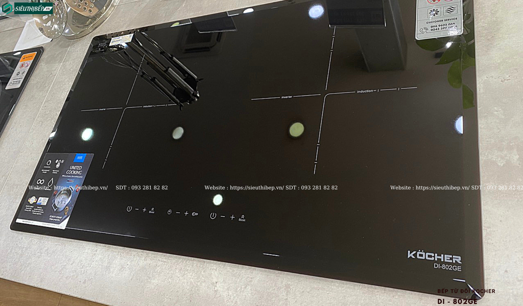 Bếp từ đôi Kocher DI - 802GE (Made in Germany)