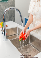 Chậu rửa bát Konox CUBE 8744DU / CUBE 8144DU (Inox 2 hộc đều)