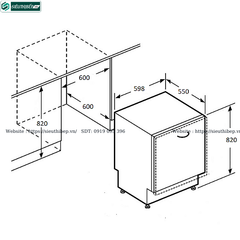 Máy rửa bát Fagor 3LVF - 63IT (Âm toàn phần  - 15 Bộ bát đĩa Châu Âu)