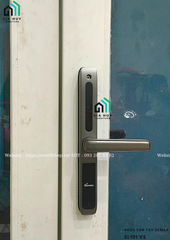 Khóa điện tử dành cho cửa nhôm Demax SL101 VS (Xám Nhôm) / SL101 BL (Đen) mở khóa bằng WIFI APP thông minh