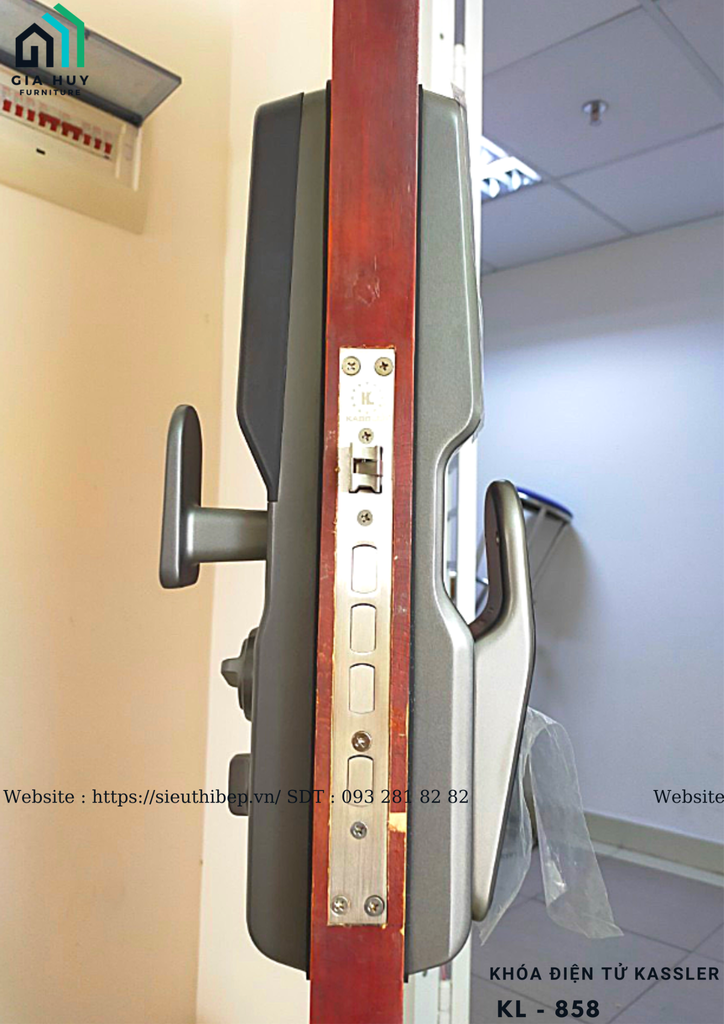 Khóa điện tử Kassler KL - 858 mở khóa bằng APP điện thoại thông minh