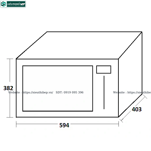 Lò vi sóng Fagor 3MWB - 25BTCGN / 3MWB-25BTCGX (25 Lít - Âm tủ)