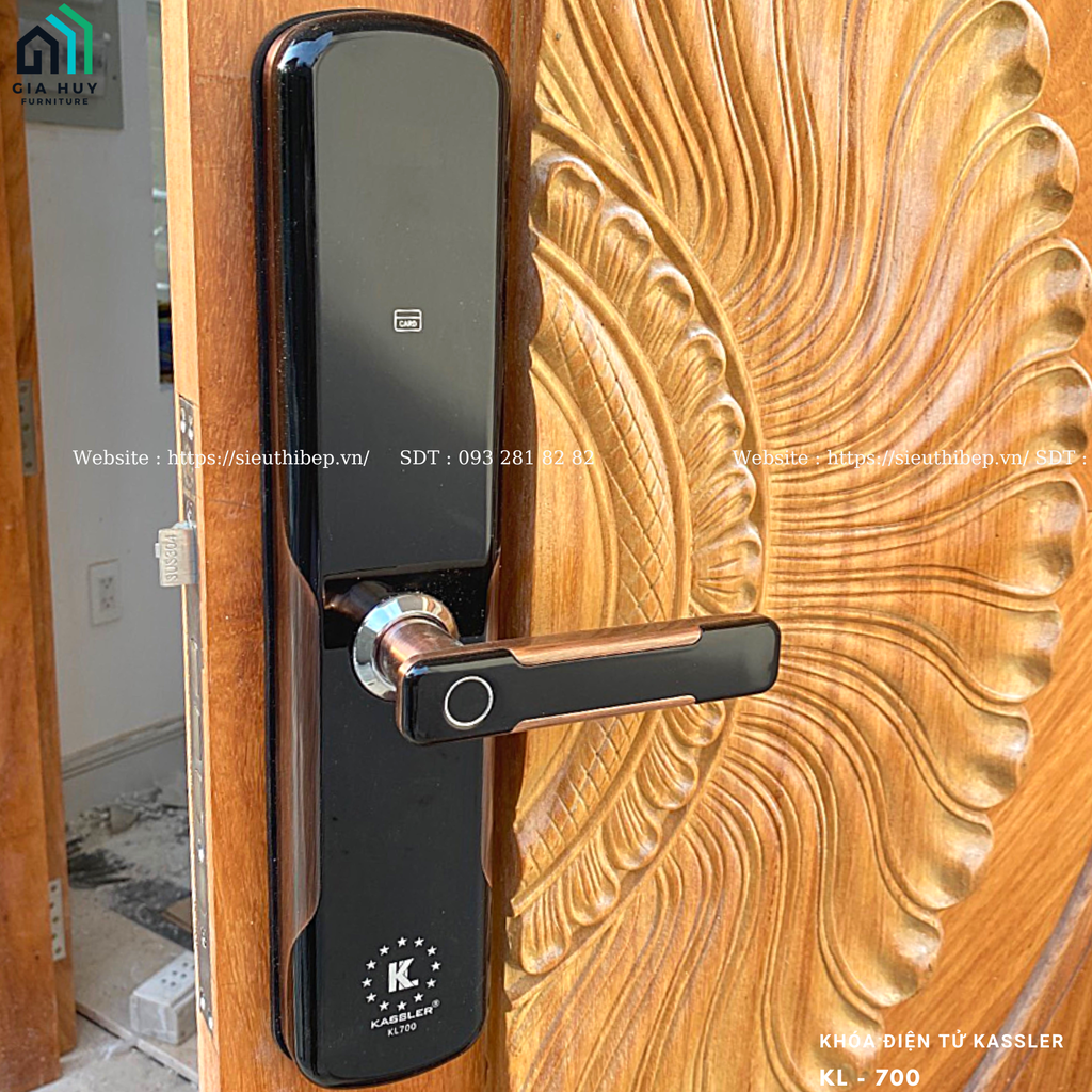 Khóa điện tử Kassler KL - 700 mở khóa bằng APP điện thoại thông minh