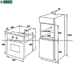 Lò nướng Fagor X - CLASS 8H - 175AX A (77 Lít - Âm tủ)