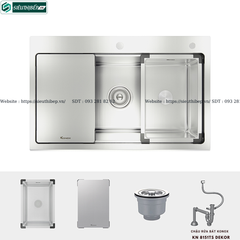 Chậu rửa bát inox Konox KN 8151TS Dekor - Basic (1 hộc - lắp dương)