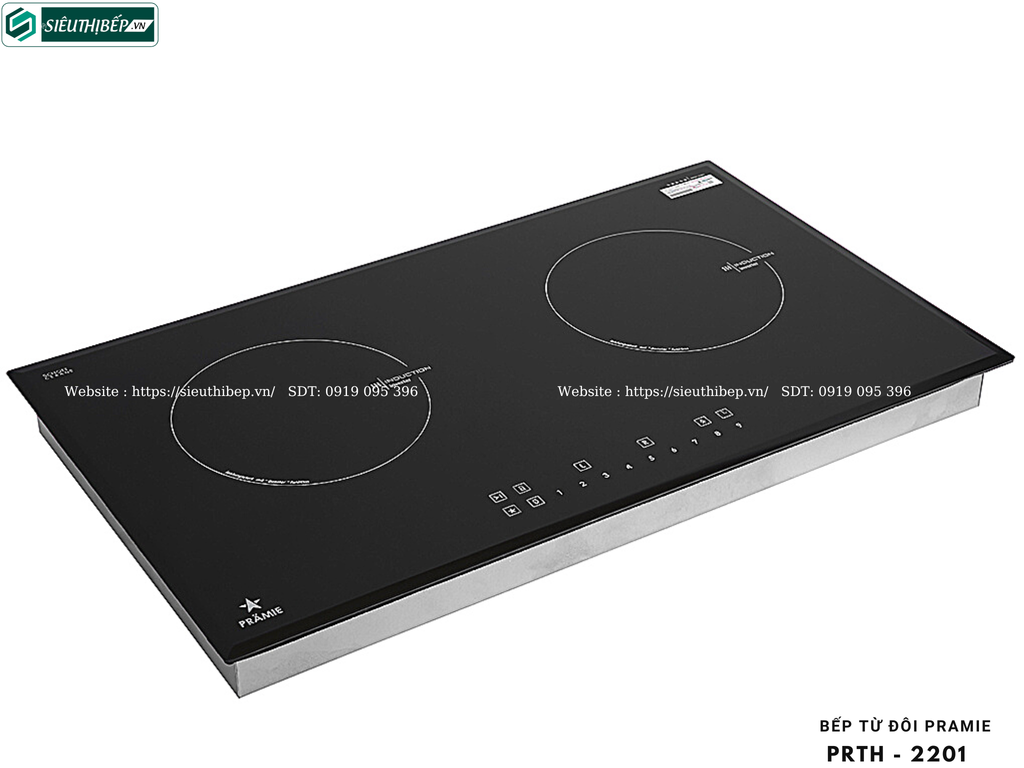 Bếp từ đôi Pramie PRTH - 2201 (Made in Thailand)