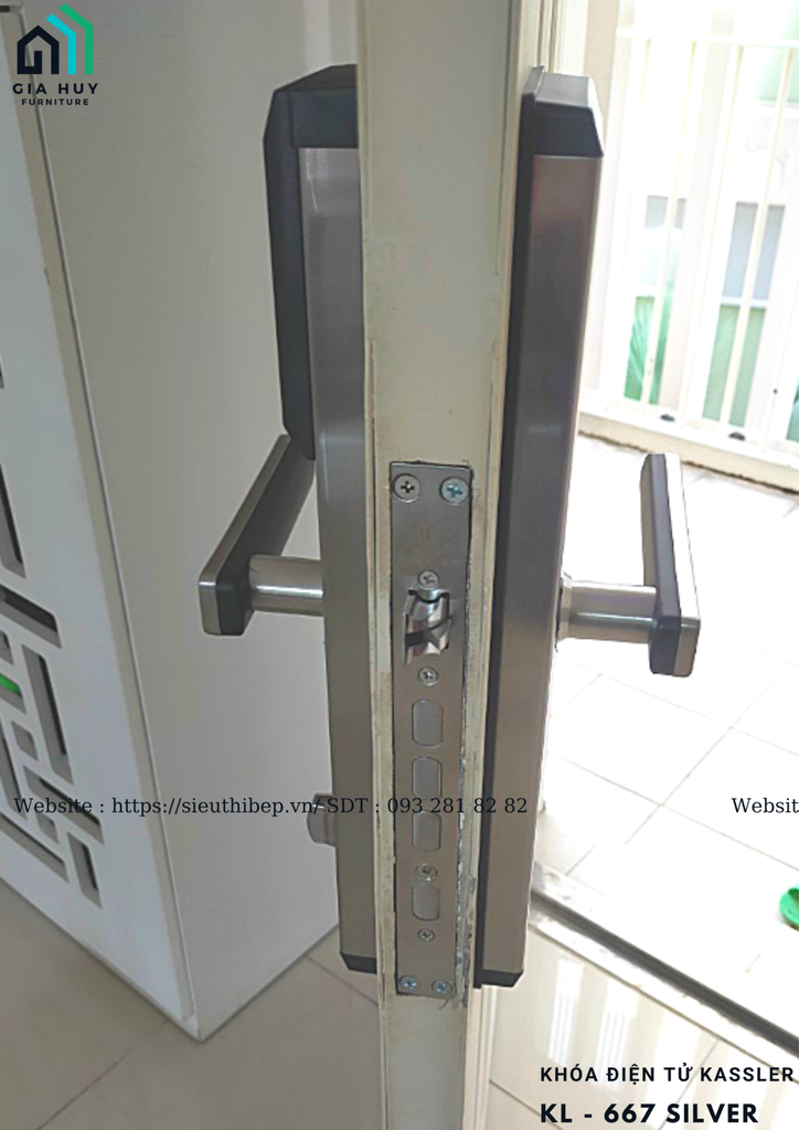 Khóa điện tử Kassler KL - 667 COPPER / KL - 667 SILVER (Thép phủ Nano cao cấp)