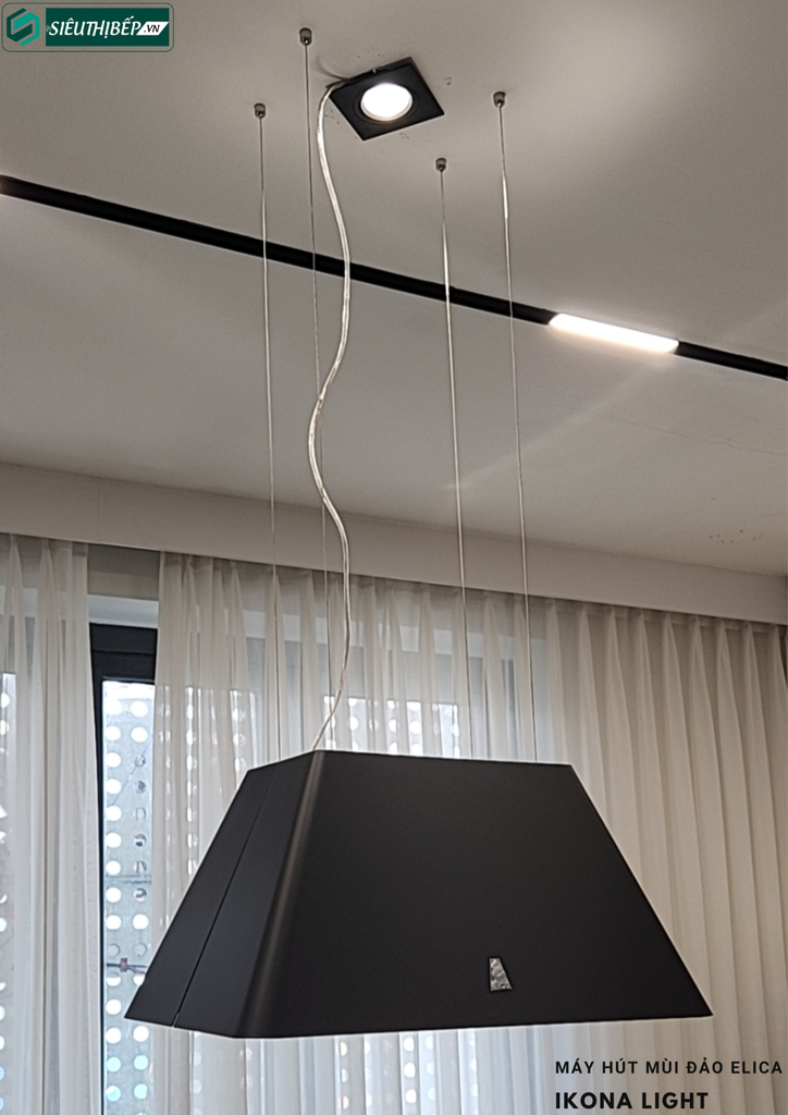 Máy hút mùi Elica IKONA LIGHT (Đảo, treo độc lập - Made in Italy)