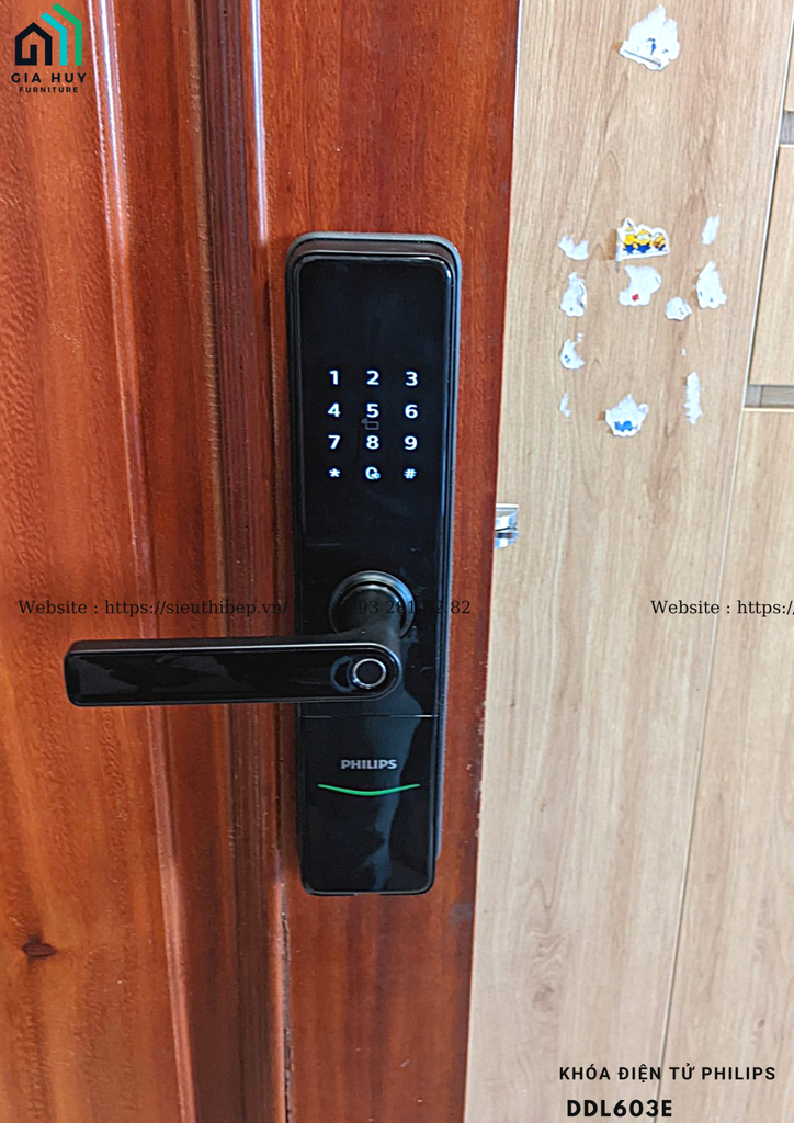 Khóa điện tử Philips DDL603E (Mở khóa bằng APP Wifi thông minh)