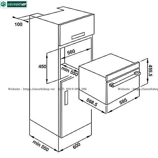 Lò kết hợp Fagor Q - CLASS 3MWB - 44ATCGN (44 Lít - Nướng kết hợp lò vi sóng)