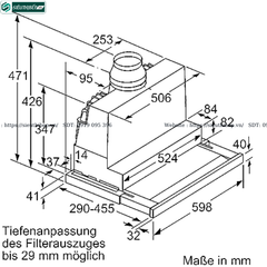 Máy hút mùi Bosch HMH DFS067K51 - Serie 8 (Âm tủ - Made in Germany)