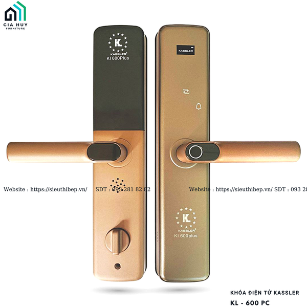 Khóa điện tử Kassler KL - 600 PC Mở khóa bằng APP điện thoại thông minh