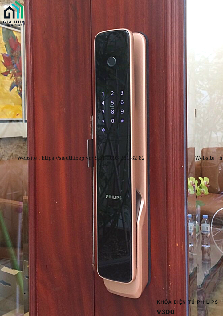 Khóa điện tử Philips 9300 (Mở khóa Gateway tối tân)