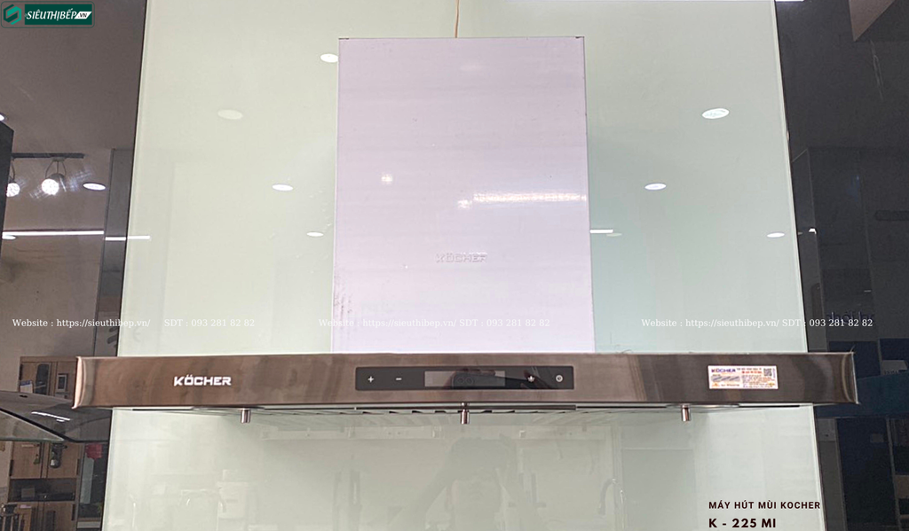 Máy hút mùi Kocher K - 225 MI (Áp tường, chữ T - Made in Malaysia)