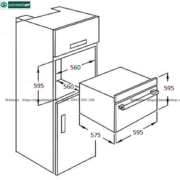 Lò nướng Fagor Q-GLASS 8H - 185TCN A (77 Lít - Âm tủ)