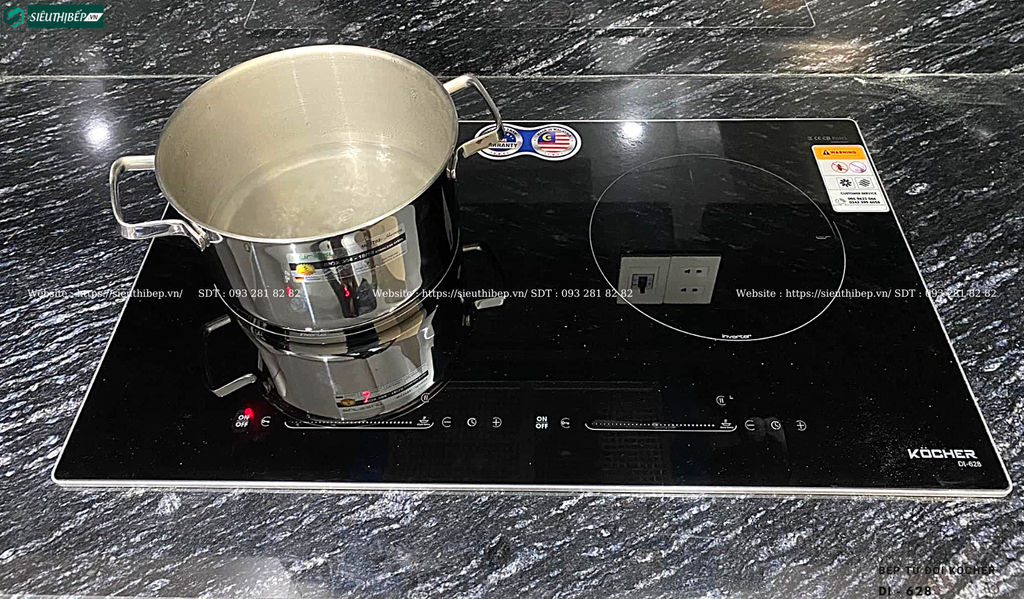 Bếp từ đôi Kocher DI - 628 (Made in Malaysia)