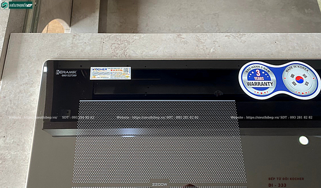 Bếp từ đôi Kocher DI - 333 (Made in Korea)