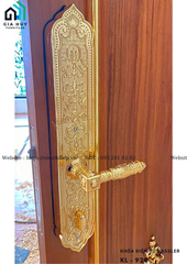 Khóa điện tử Kassler KL - 929 (Khóa vân tay tân cổ điển - Hợp kim, mạ vàng 24K)