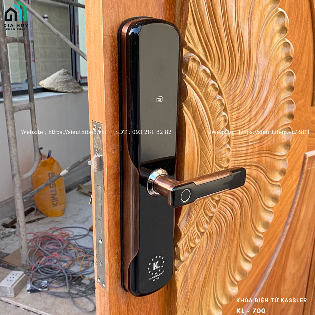 Khóa điện tử Kassler KL - 700 mở khóa bằng APP điện thoại thông minh