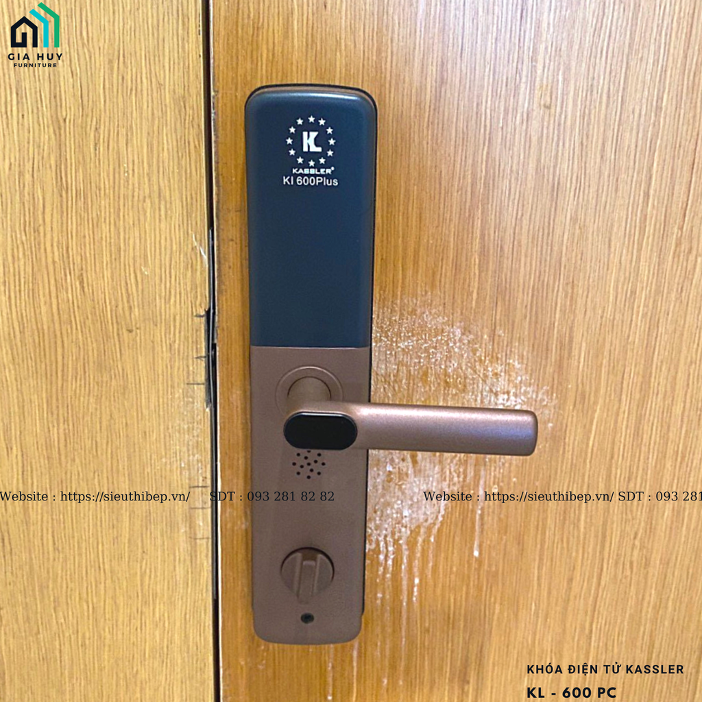 Khóa điện tử Kassler KL - 600 PC Mở khóa bằng APP điện thoại thông minh