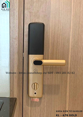 Khóa điện tử Kassler KL - 678 GOLD mở khóa bằng APP điện thoại thông minh