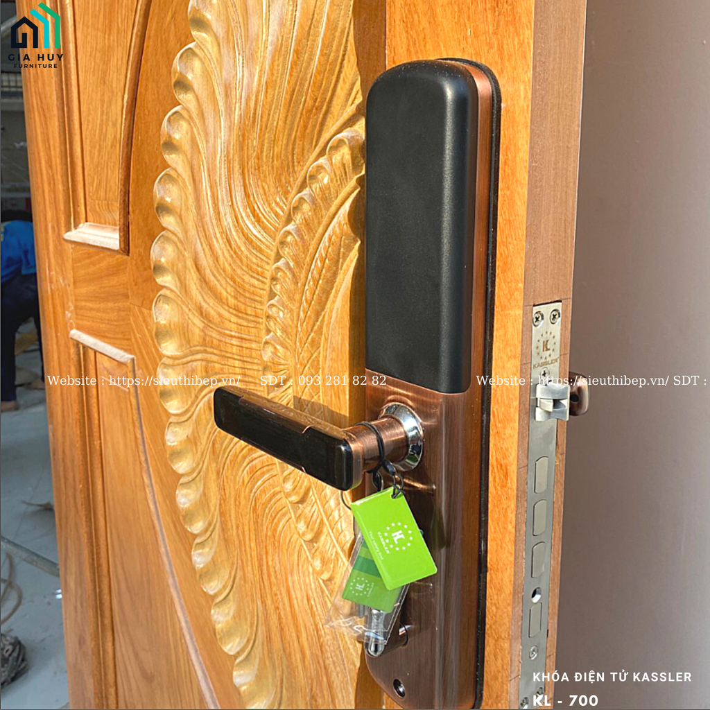 Khóa điện tử Kassler KL - 700 mở khóa bằng APP điện thoại thông minh