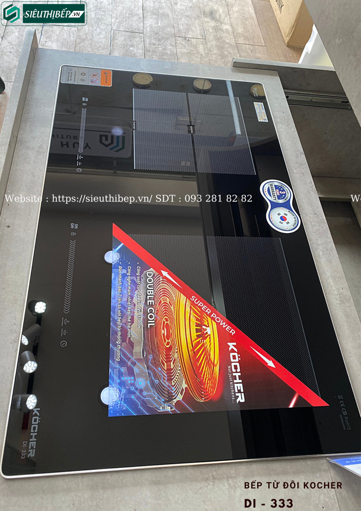 Bếp từ đôi Kocher DI - 333 (Made in Korea)