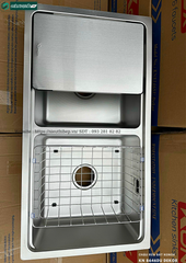 Chậu rửa bát inox Konox KN 8646DU Dekor - Basic (2 hộc đều - lắp âm)