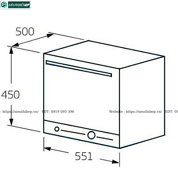 Máy rửa bát nhỏ Bosch HMH SKS62E32EU - Serie 4 (Để bàn - 6 bộ đồ ăn châu Âu)