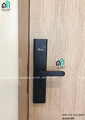 Khóa điện tử Demax SL638 BN (Đen Nano) / SL638 RM (Mocha Đỏ) / SL638 PB (Nâu Pastel) mở khóa bằng WIFI APP thông minh