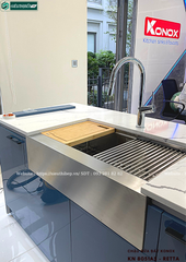 Chậu rửa bát Konox KN 8051AS - Retta (Inox 1 hộc)