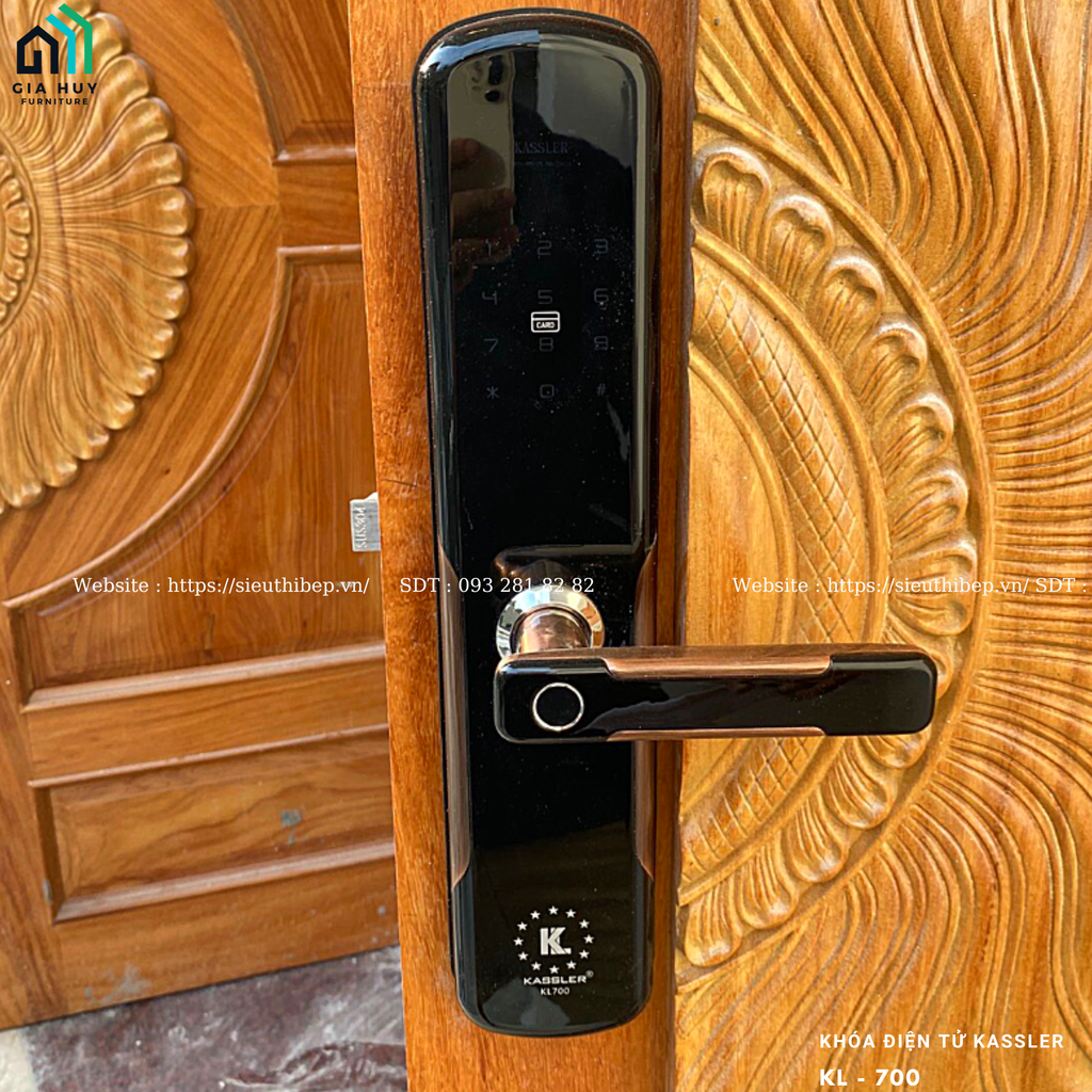 Khóa điện tử Kassler KL - 700 mở khóa bằng APP điện thoại thông minh
