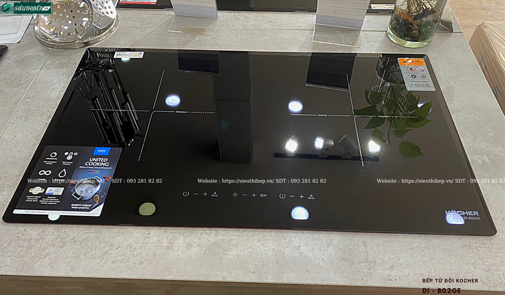 Bếp từ đôi Kocher DI - 802GE (Made in Germany)