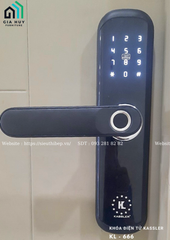 Khóa điện tử Kassler KL - 666 mở khóa bằng APP Wifi thông minh