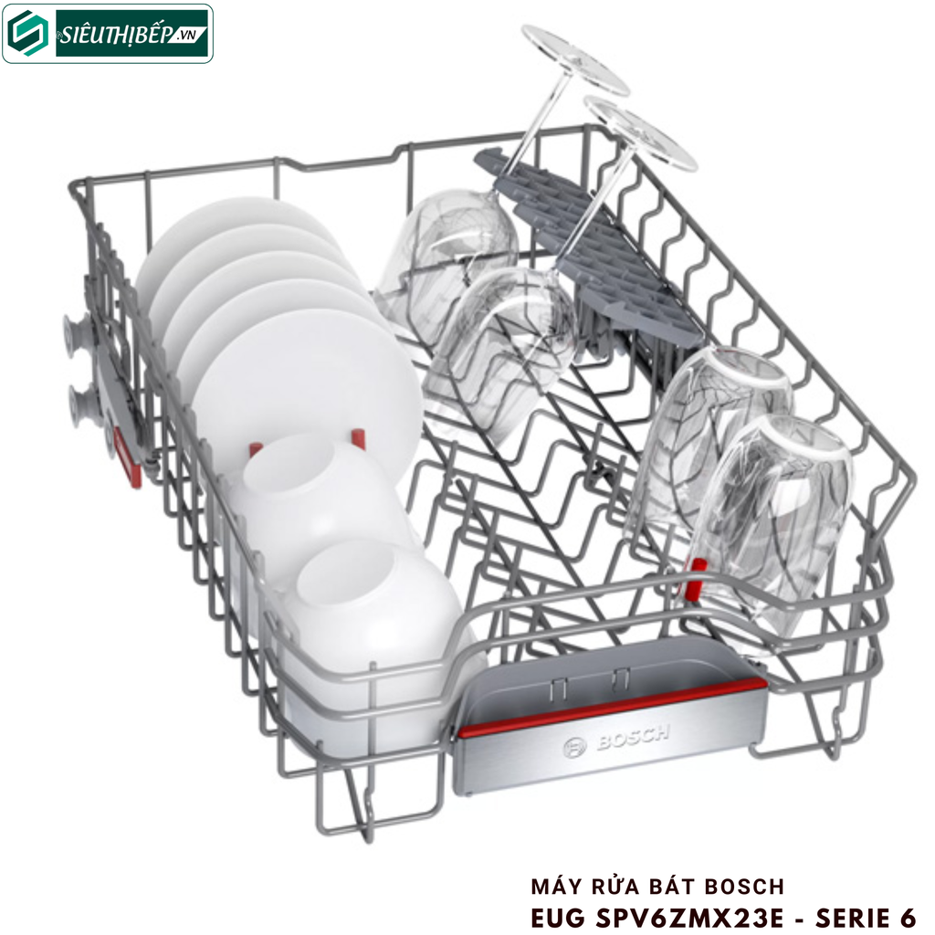 Máy rửa bát Bosch EUG SPV6ZMX23E - Serie 6 (Âm toàn phần - 10 bộ bát đĩa Châu ÂU)