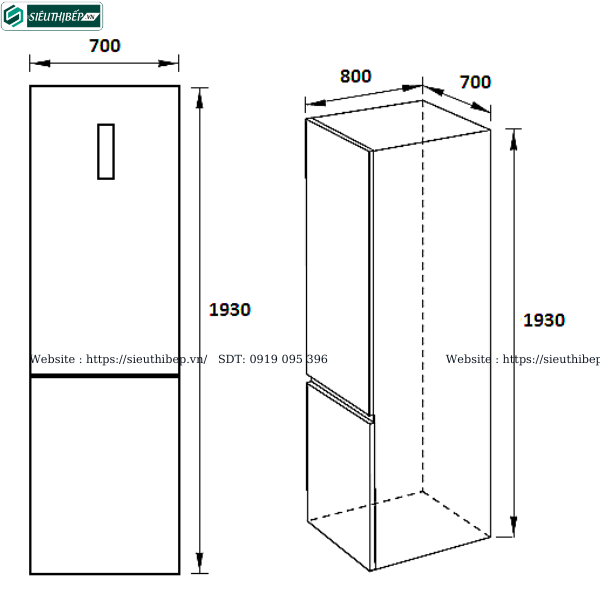 Tủ lạnh Bosch HMH KGN56XI40J - Serie 4 (2 cánh ngăn đá dưới)