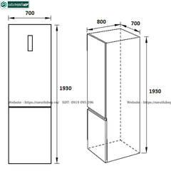 Tủ lạnh Bosch HMH KGN56XI40J - Serie 4 (2 cánh ngăn đá dưới)