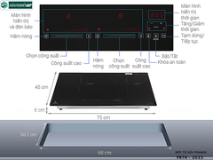 Bếp từ đôi Pramie PRTH - 2022 (Made in Thailand)