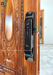 Khóa điện tử Demax SL928 PB / SL928 DG (Nâu Pastel / Xám đen - Nhận diện khuôn mặt FACE ID 3D thông minh)