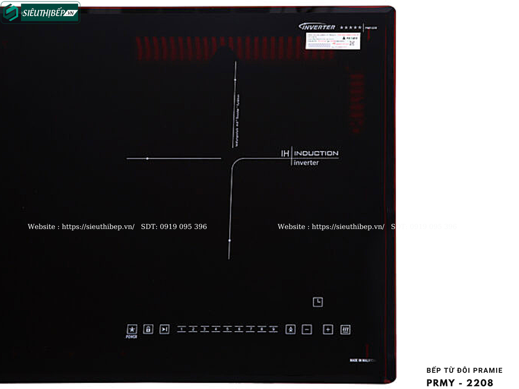 Bếp từ đôi Pramie PRMY - 2208 (Made in Malaysia)