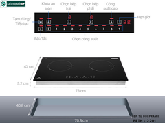 Bếp từ đôi Pramie PRTH - 2201 (Made in Thailand)